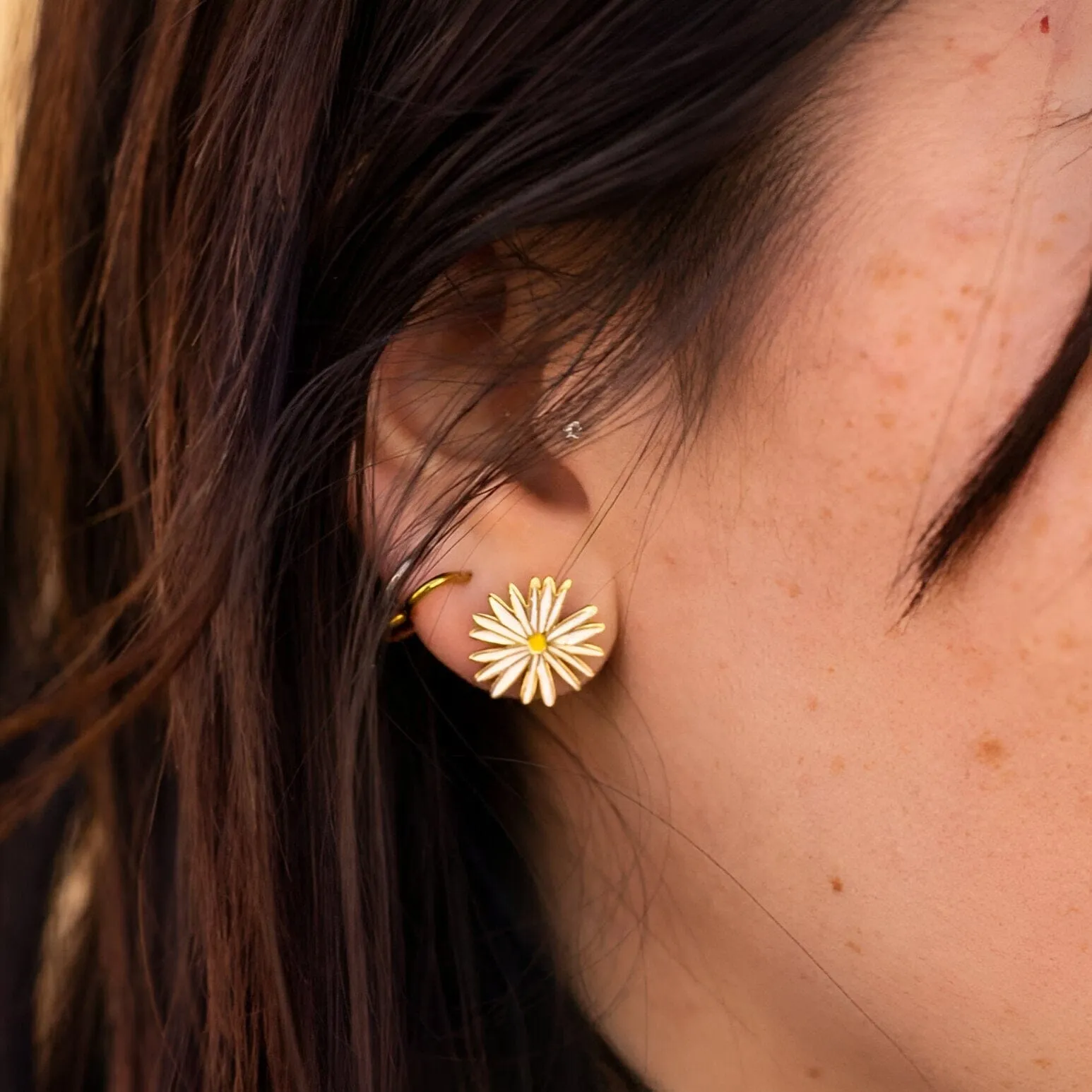 Daisy Enamel Earrings sold by Jenny Lemons product image thumbnail 4