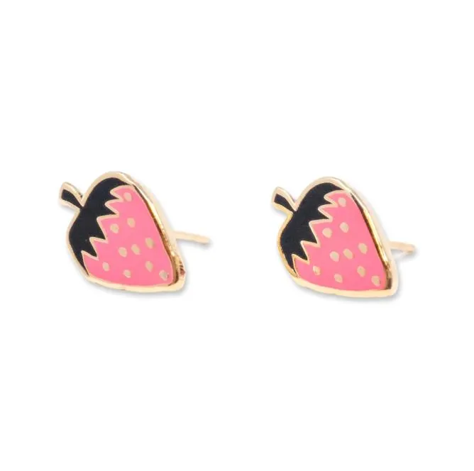 Strawberry Enamel Earrings sold by Jenny Lemons