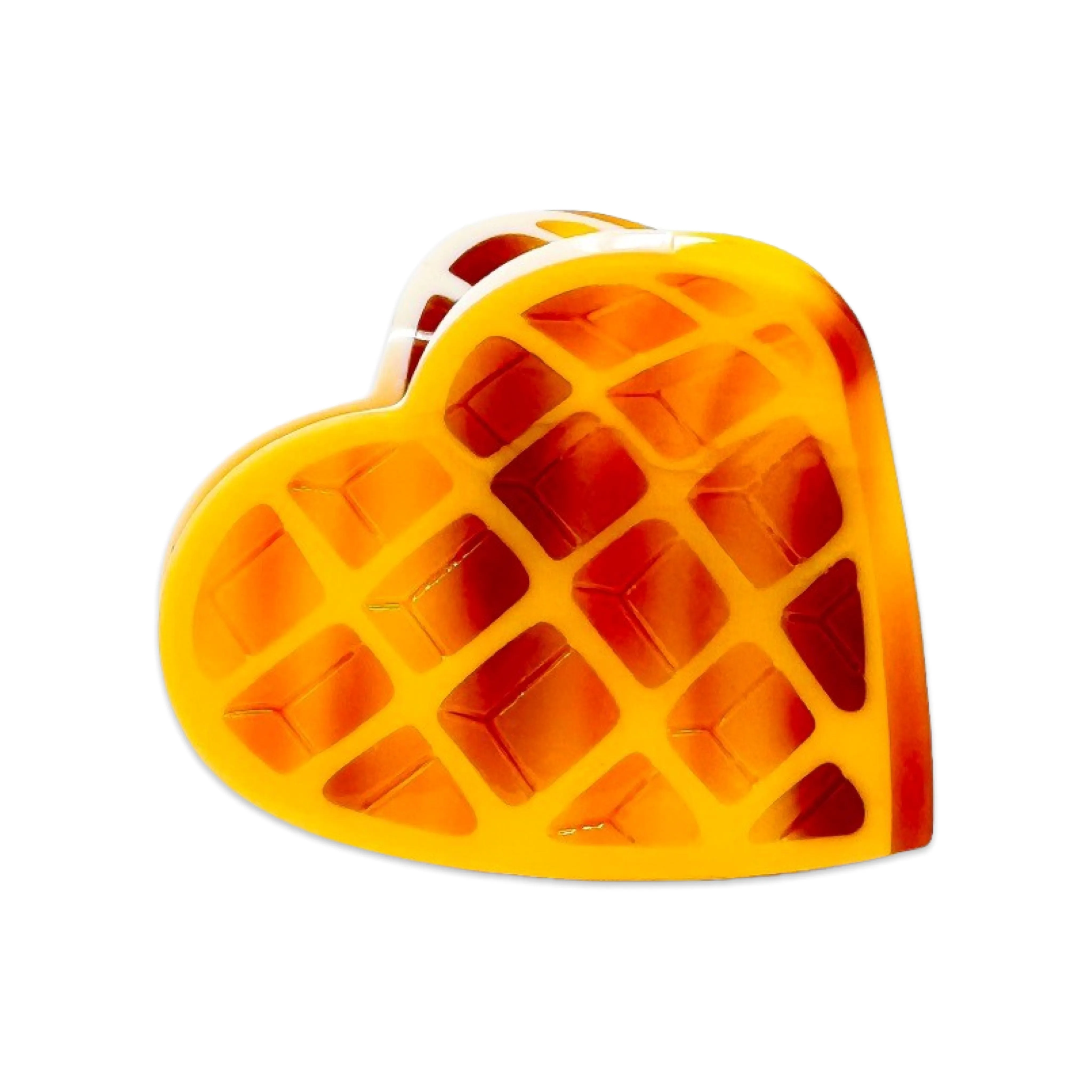 Midi Heart Waffle Hair Claw Clip sold by Jenny Lemons product image thumbnail 3