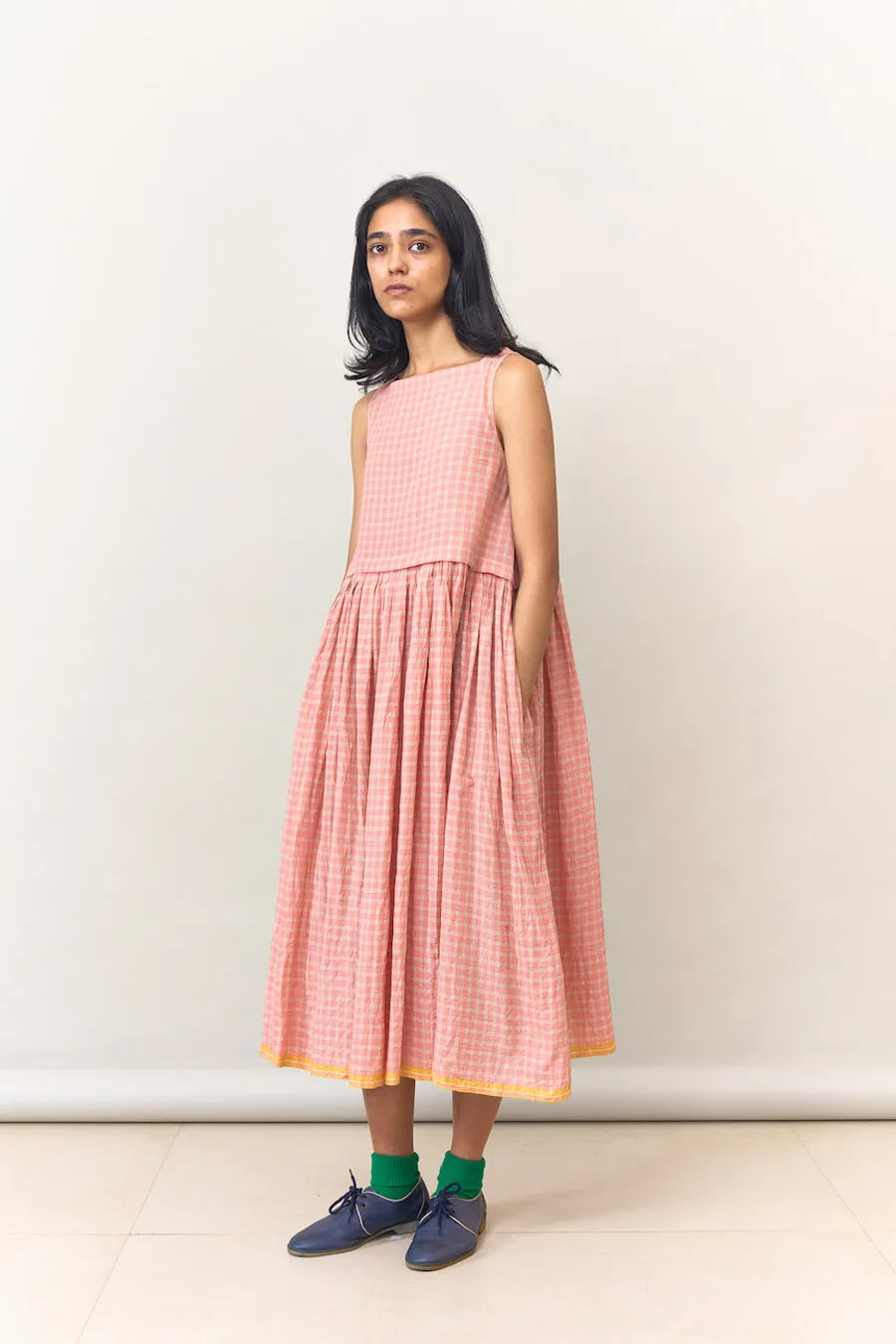 ANNA - PINK CHECKS sold by Runaway Bicycle