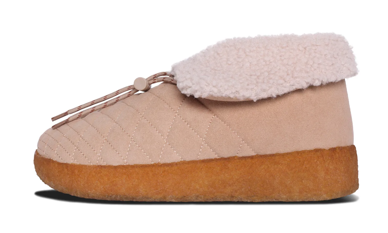 LITTLE DUME BOOT | VEGAN SUEDE | SHERPA | CREPE - OAK BUFF/TAN sold by Malibu Sandles product image thumbnail 4