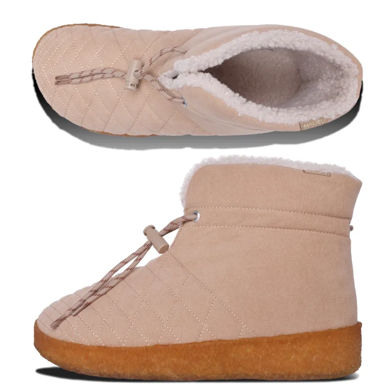 LITTLE DUME BOOT | VEGAN SUEDE | SHERPA | CREPE - OAK BUFF/TAN made by Malibu Sandles