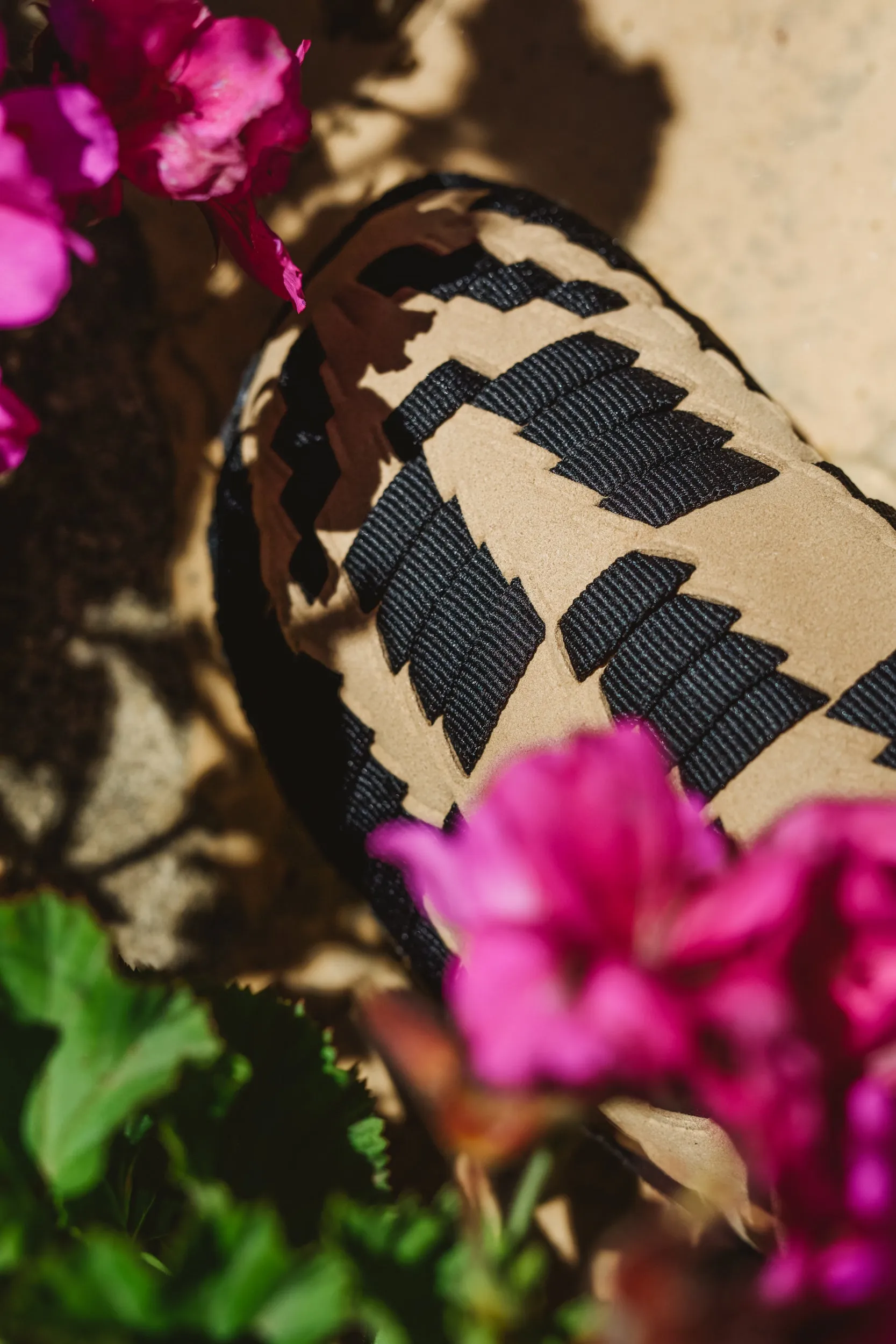 Thunderbird Mule | Suede Vegan | Nylon | Crepe Rubber | Black | Beige sold by Malibu Sandles product image thumbnail 2
