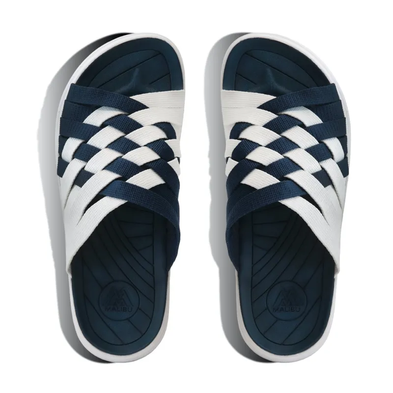 Men’s Zuma Team Slide| Nylon| Navy | White made by Malibu Sandles