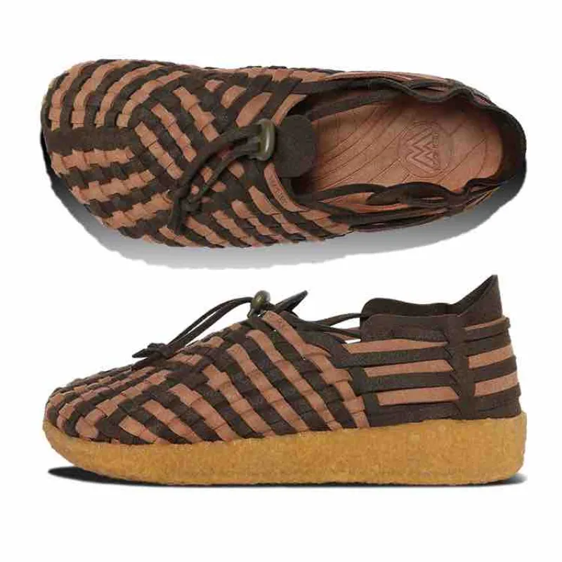 Latigo | Suede Vegan | Two-Tone | Crepe | Olive | Coyote made by Malibu Sandles