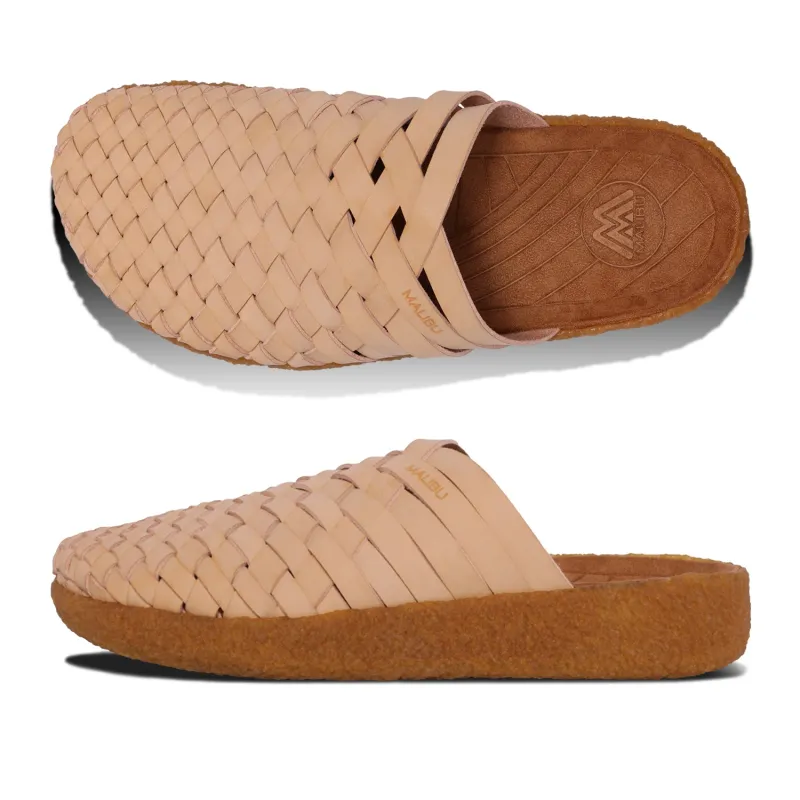 Colony Mule | Vegan Leather | Crepe Rubber | Tan made by Malibu Sandles