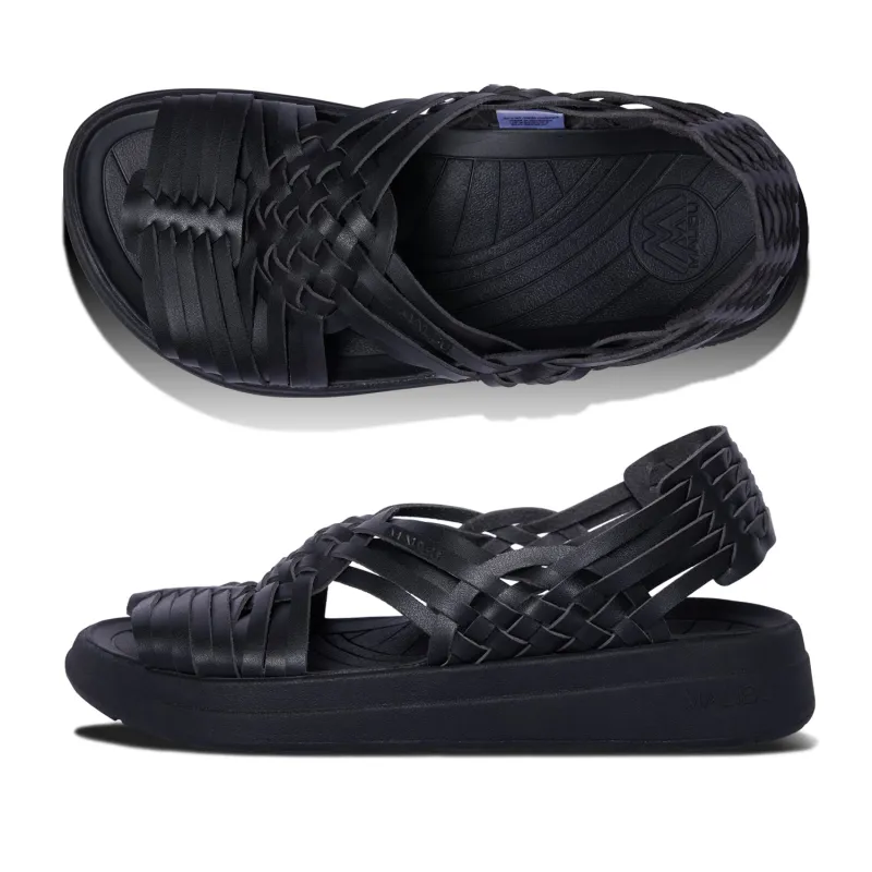 Men's Canyon Classic | Vegan Leather | EVA Rubber | Black made by Malibu Sandles