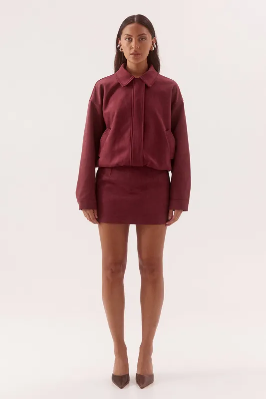 AVERY BOMBER - CRANBERRY made by SOVERE