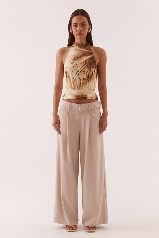 ODETTE HALTER TOP - LEMON ORCHID made by SOVERE
