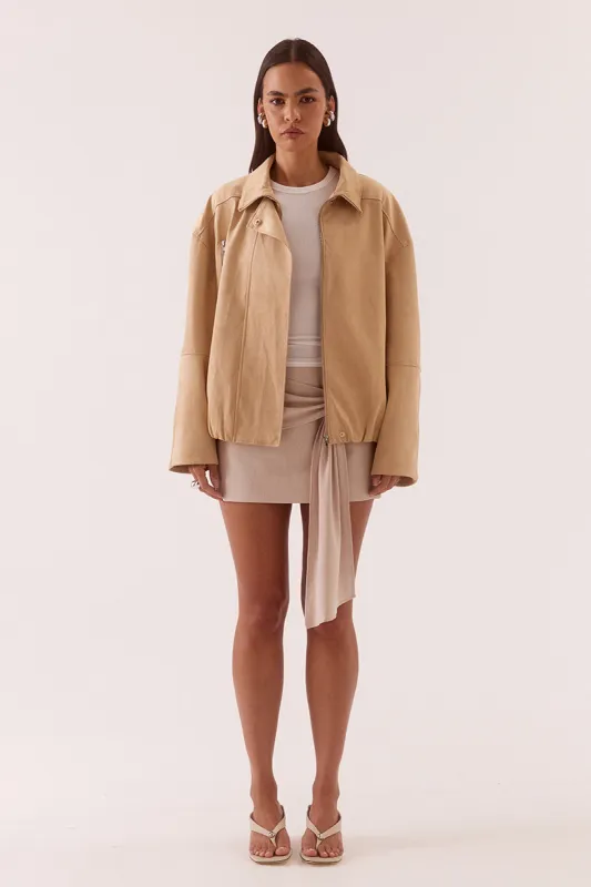 ALULA BOMBER JACKET - HONEY made by SOVERE