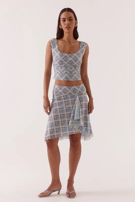 NOVALYN PLAID SKIRT - CHECK made by SOVERE