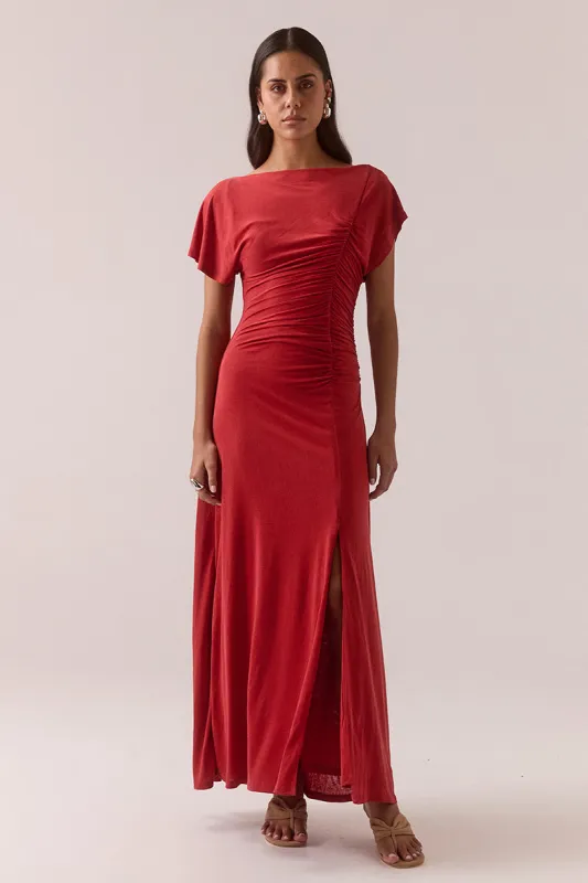 MIRO DRESS - ROUGE made by SOVERE