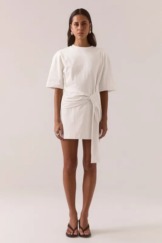 DELANI TEE DRESS - WHITE made by SOVERE