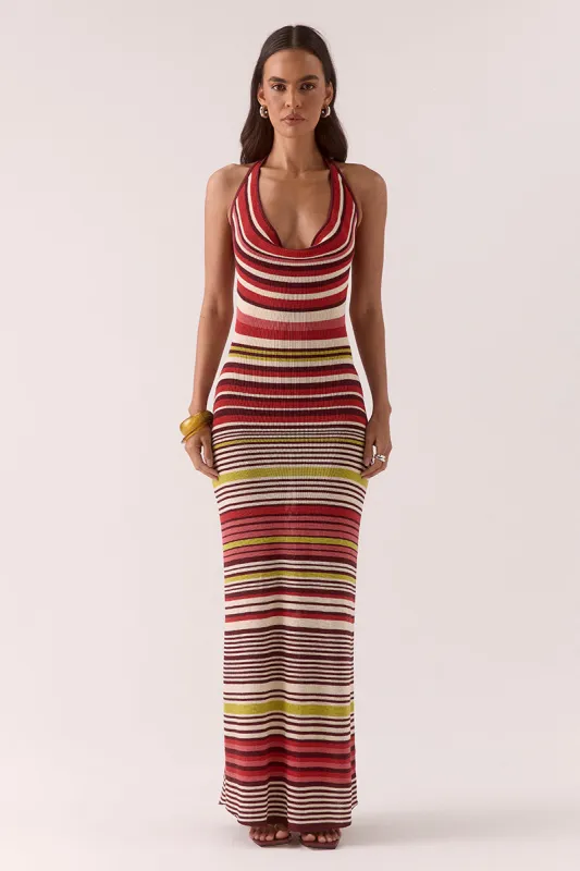 PANDORA KNIT DRESS - STRIPE made by SOVERE