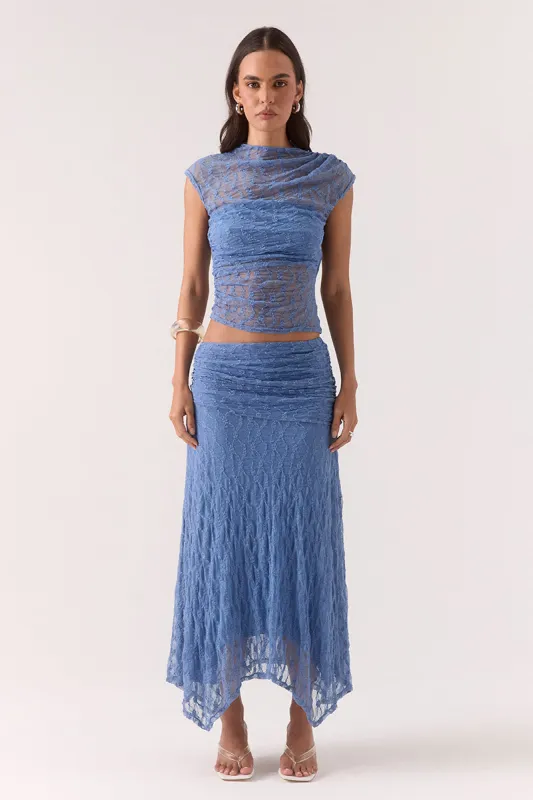 LOWRI SKIRT - SLATE BLUE made by SOVERE