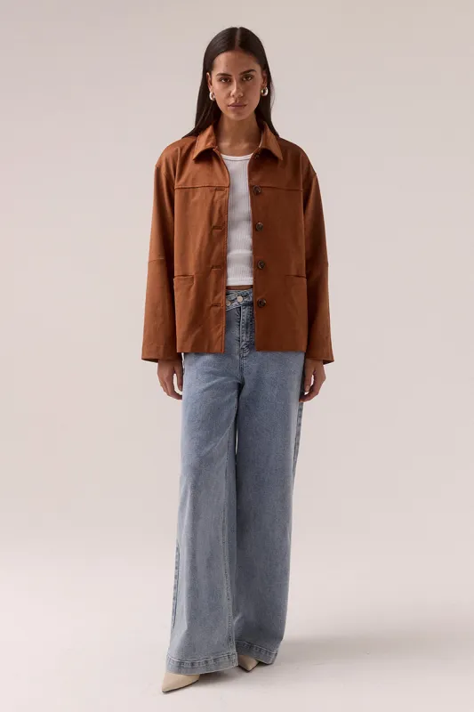 AVERY JACKET - TOFFEE made by SOVERE