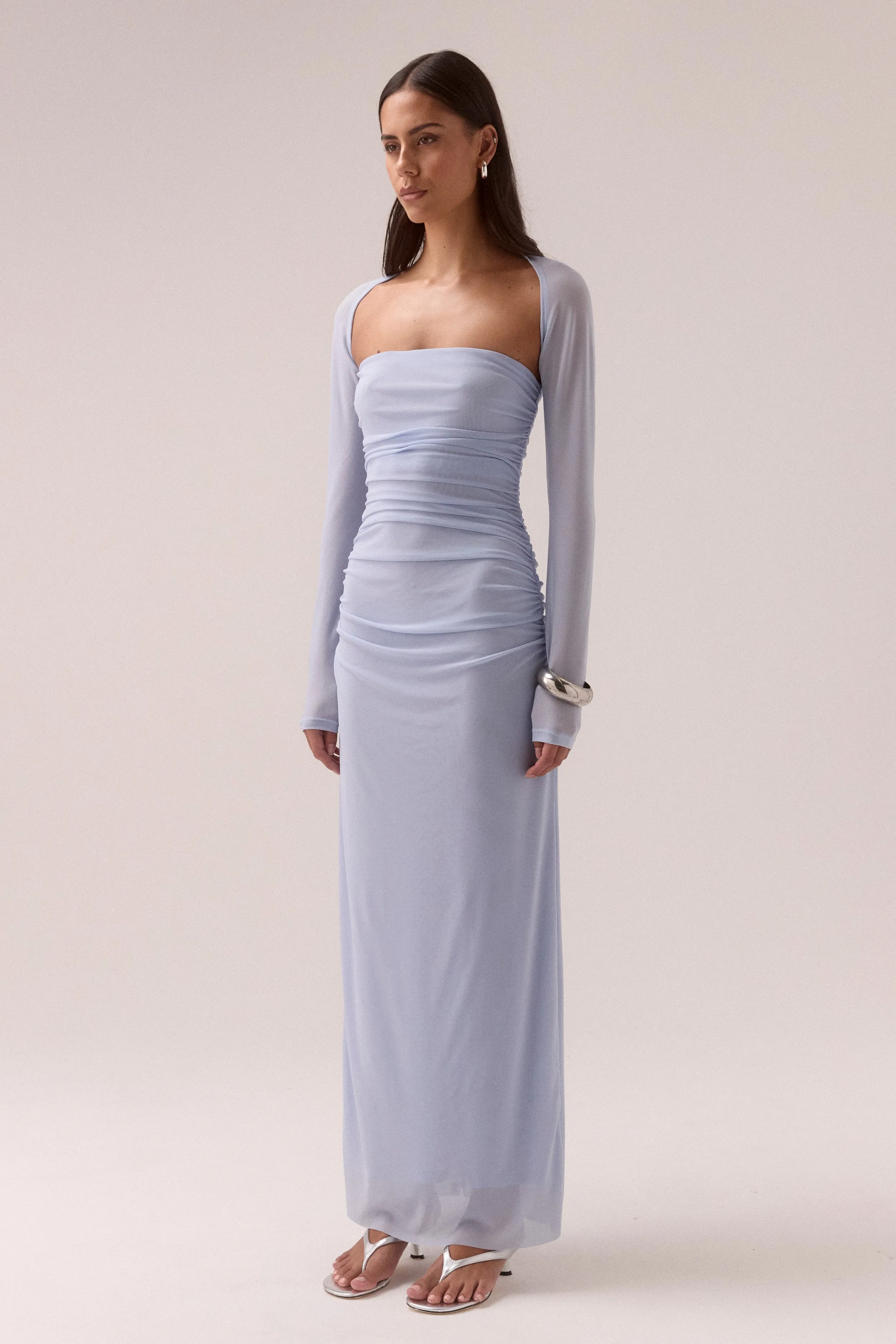 MYRIAD BOLERO DRESS - COOL BLUE sold by SOVERE product image thumbnail 4