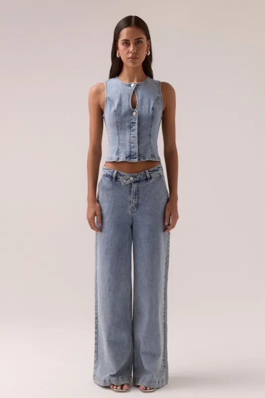 ETCH DENIM JEANS - HERITAGE BLUE made by SOVERE
