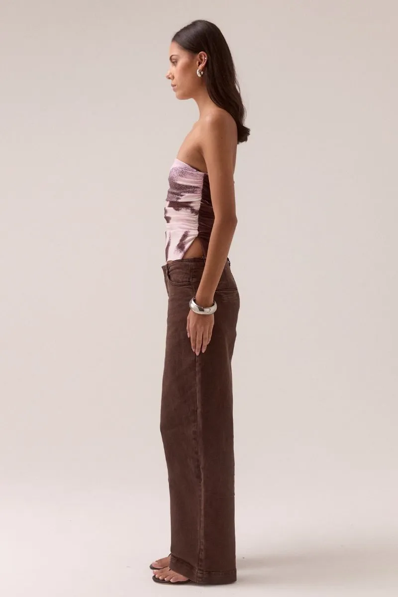 AFTERLIGHT MESH BODICE - RAISIN sold by SOVERE product image thumbnail 2