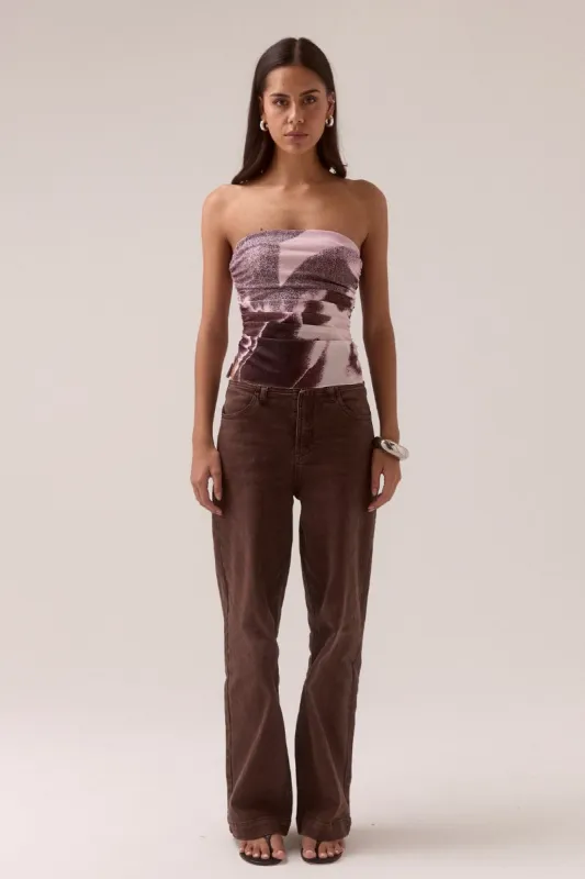 AFTERLIGHT MESH BODICE - RAISIN made by SOVERE