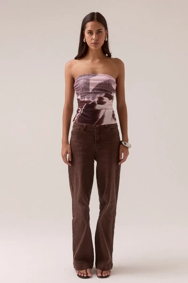 AFTERLIGHT MESH BODICE - RAISIN sold by SOVERE