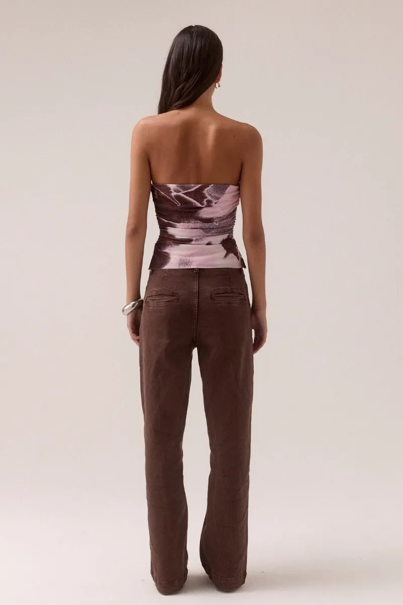 AFTERLIGHT MESH BODICE - RAISIN sold by SOVERE product image thumbnail 3