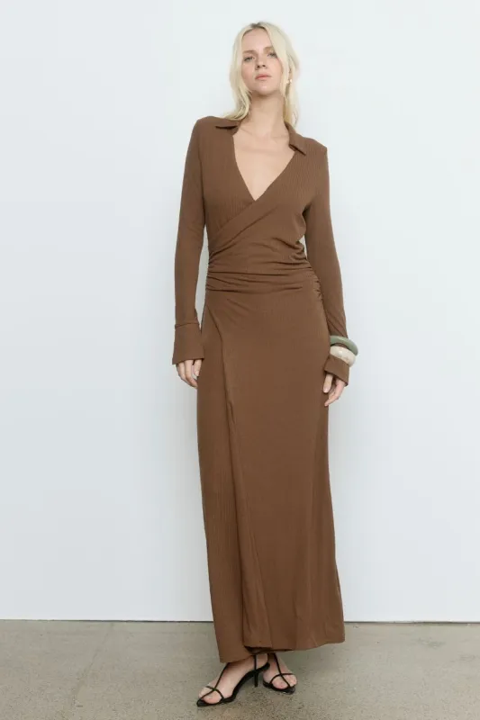 EMILE DRESS - NUTMEG made by SOVERE