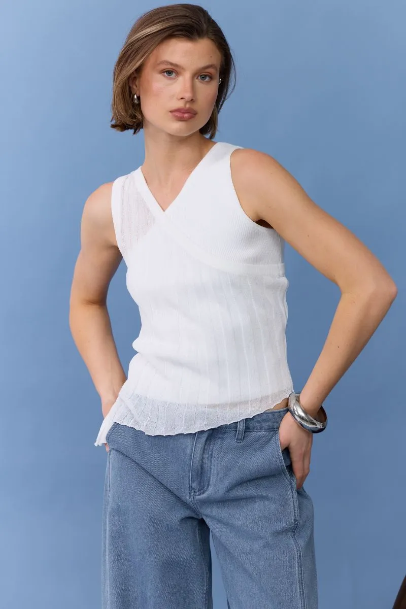 DUALITY LAYERED TANK - OFF WHITE sold by SOVERE product image thumbnail 2