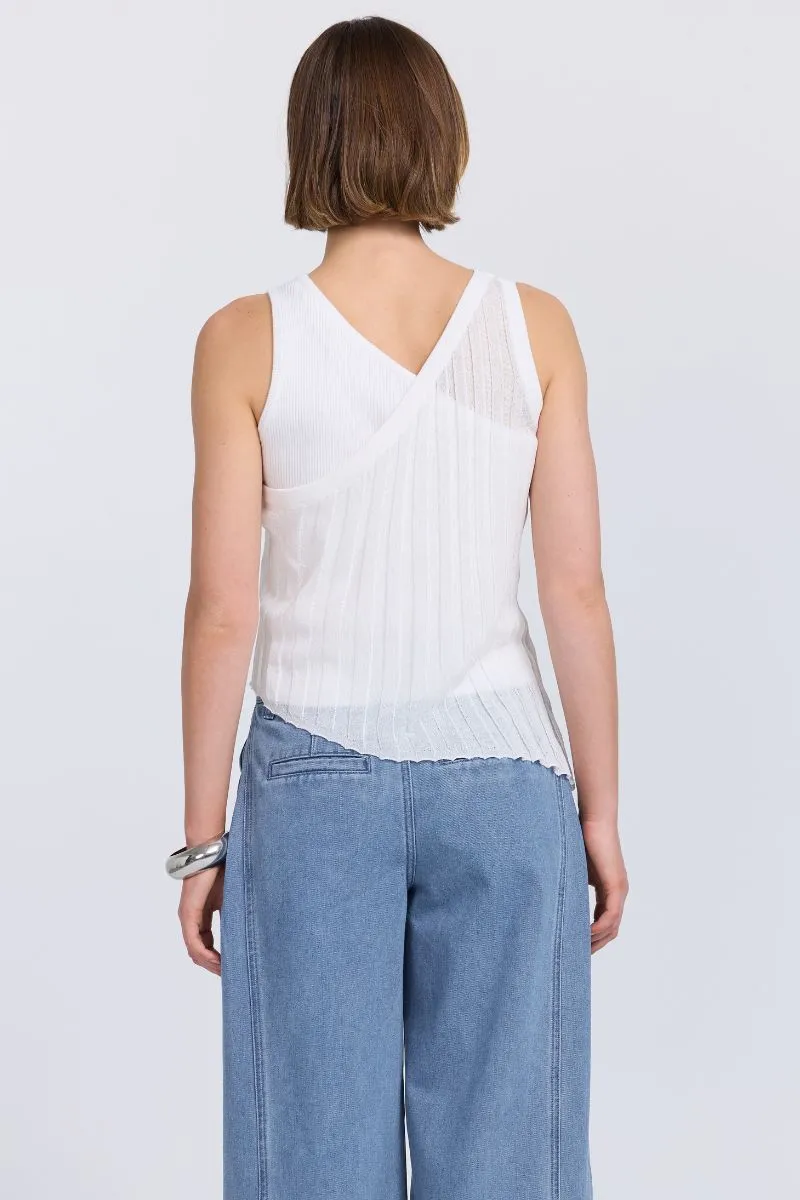 DUALITY LAYERED TANK - OFF WHITE sold by SOVERE product image thumbnail 4