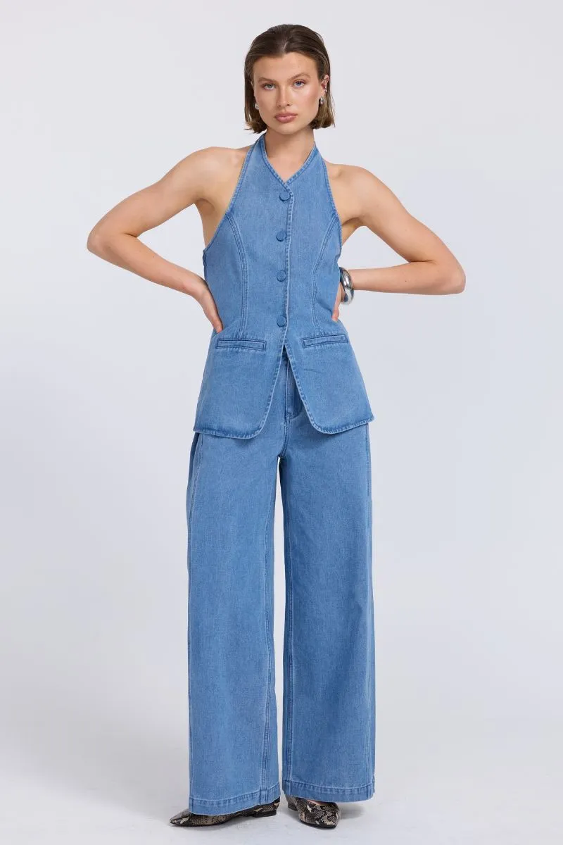 EVERLEIGH DENIM TUNIC - INDIGO sold by SOVERE