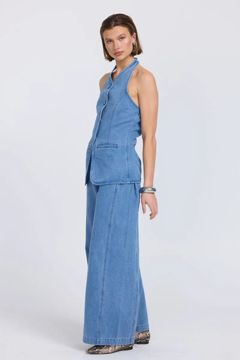 EVERLEIGH DENIM TUNIC - INDIGO sold by SOVERE product image thumbnail 3