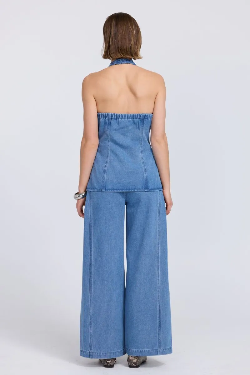 EVERLEIGH DENIM TUNIC - INDIGO sold by SOVERE product image thumbnail 4
