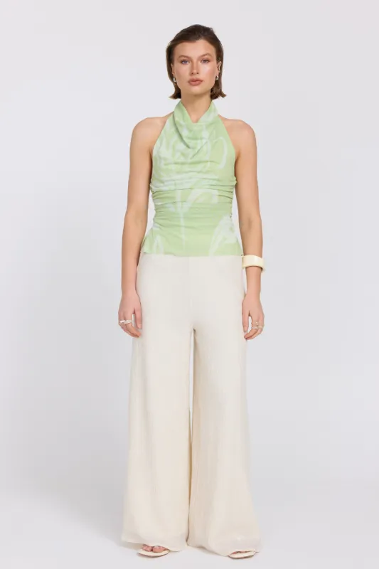 FLORA MESH HALTER - ALOE made by SOVERE