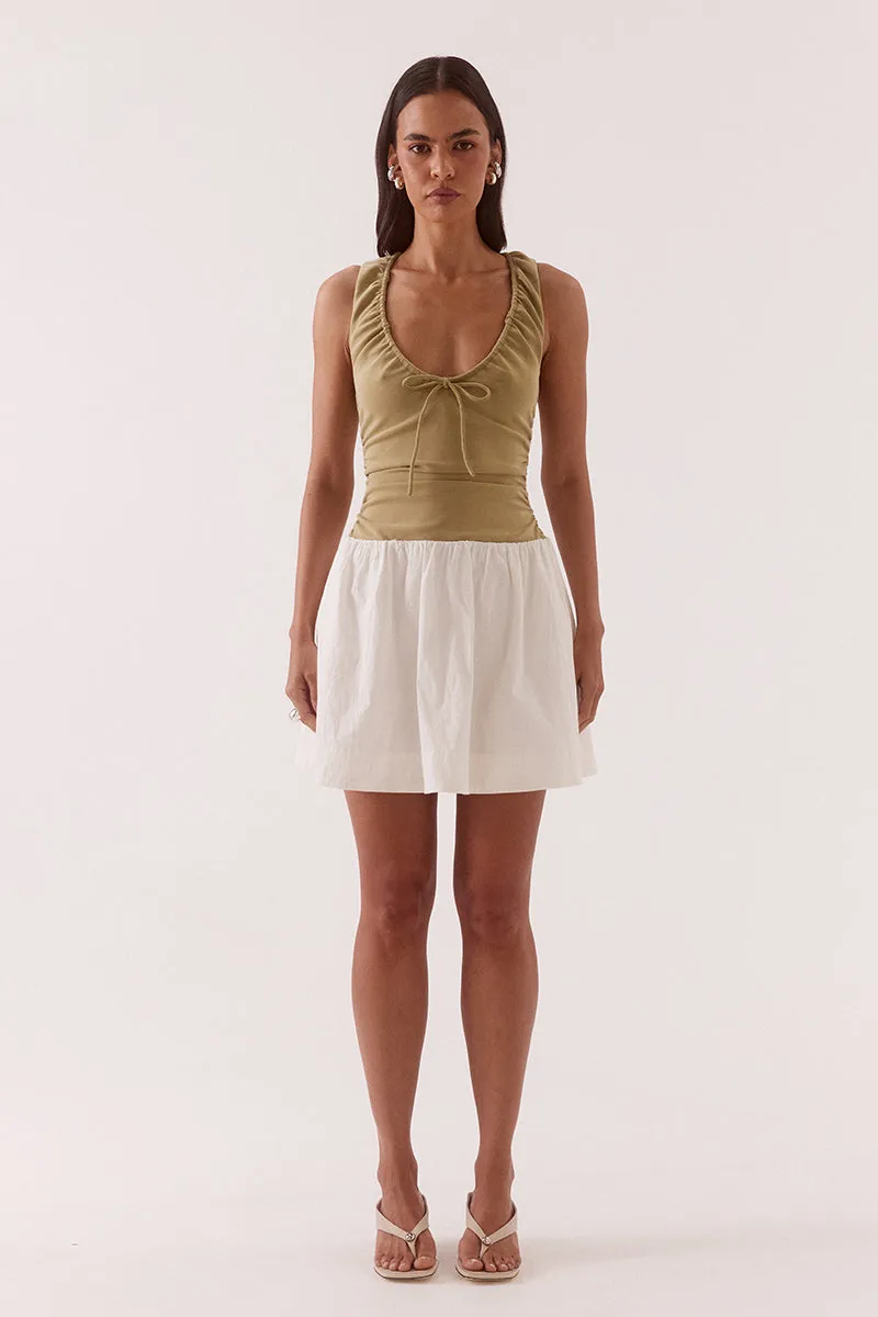 REVE MINI DRESS - SOFT KHAKI sold by SOVERE