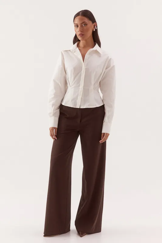 MARLOWE SHIRT - CHALK made by SOVERE