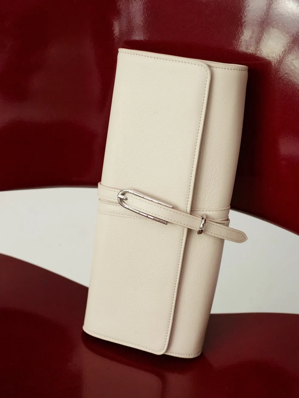 Belted Clutch Cream sold by Liffner product image thumbnail 2
