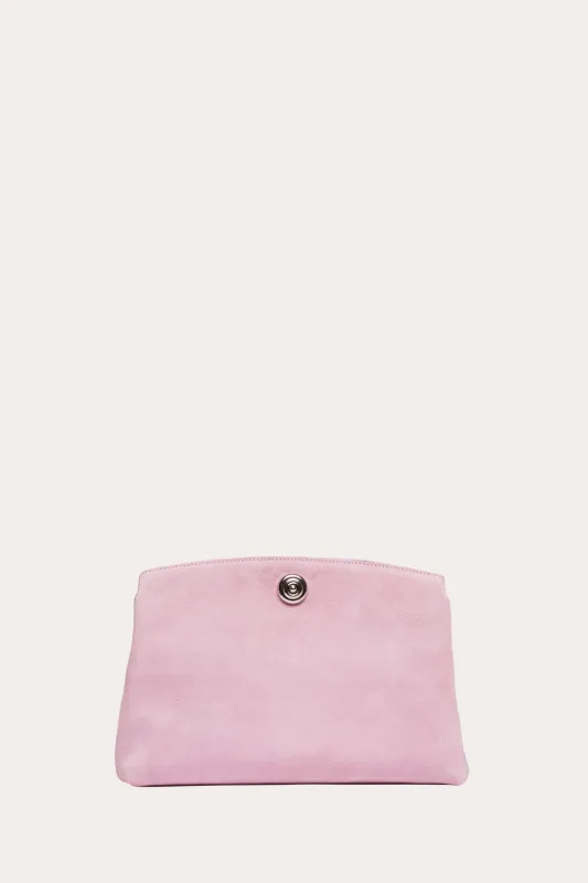 Pushlock Pouch Pink Suede made by Liffner