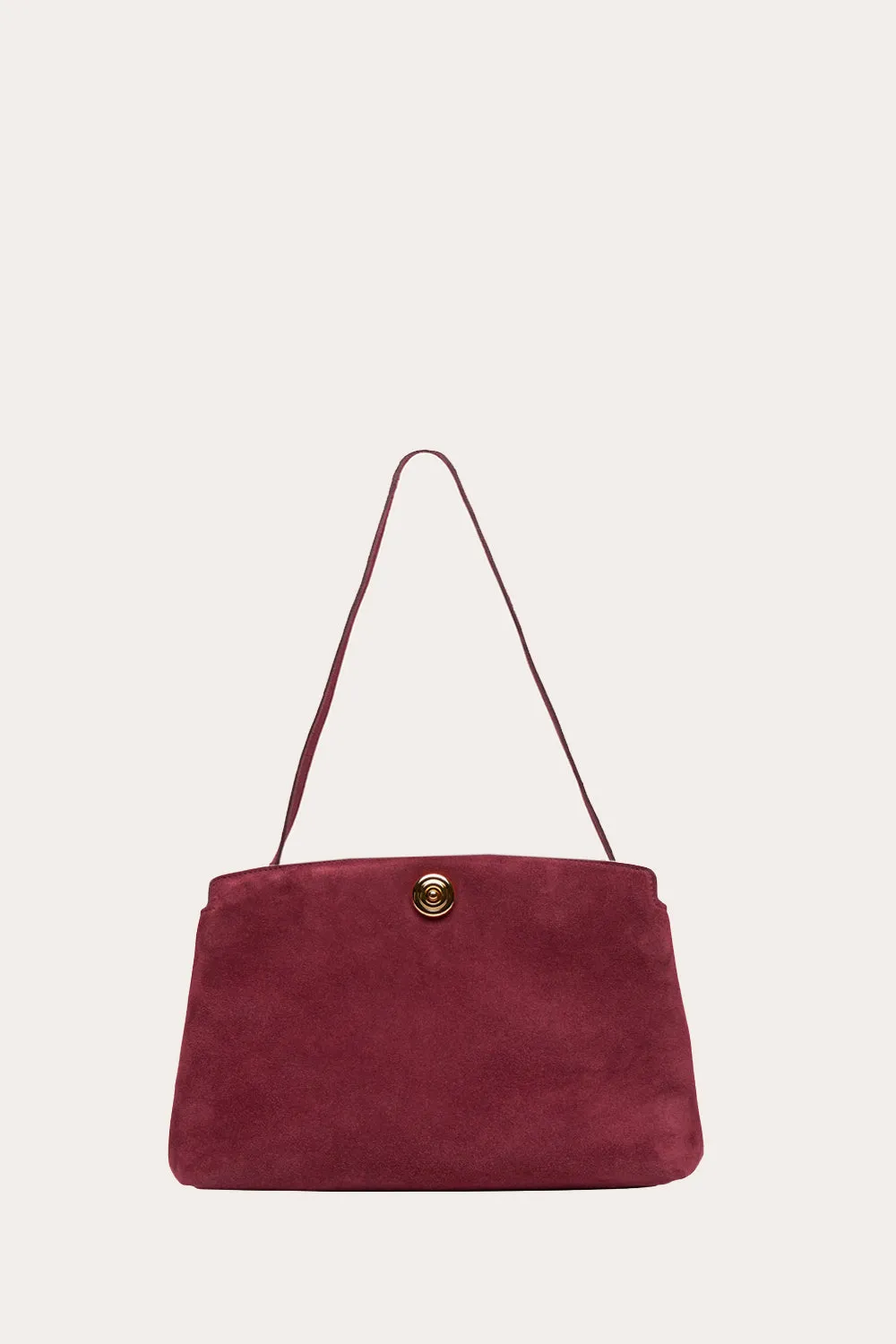 Pushlock Pouch Burgundy Suede sold by Liffner product image thumbnail 3