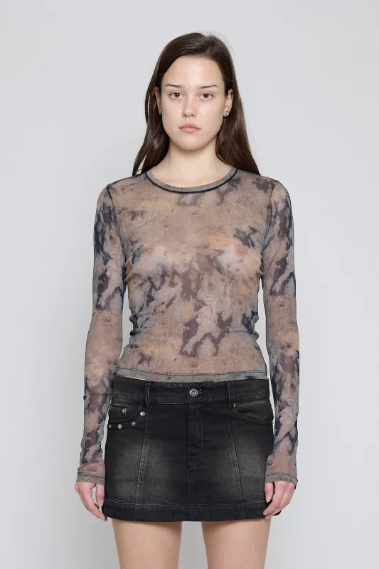 Dune Wash Mesh Long Sleeve Top made by PRINSCAVera