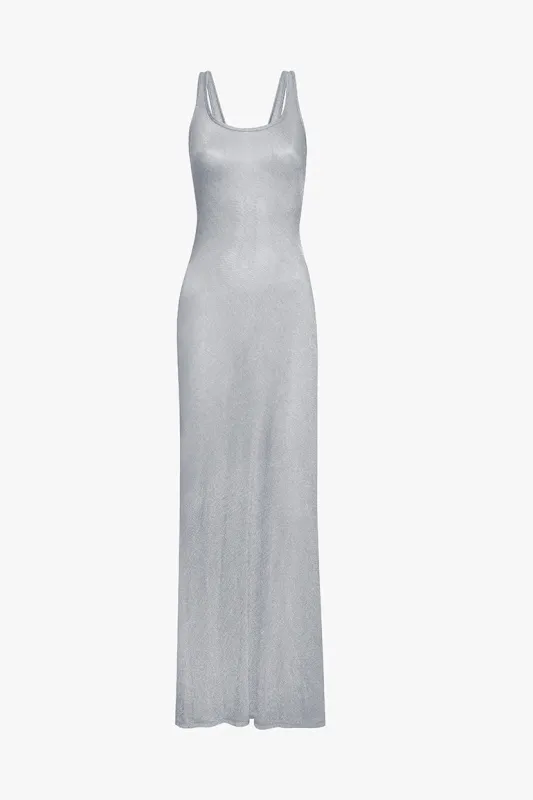 Silver Scoop Neck Maille Dress made by PRINSCAVera