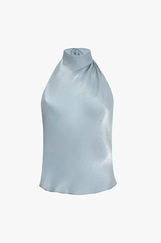 Moonstone Low Back Halter Top made by PRINSCAVera