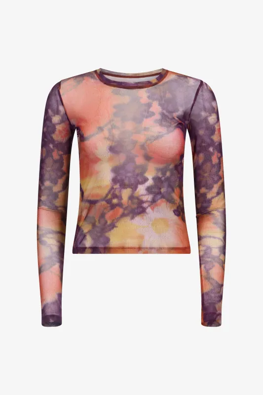 Lace Blossom Mesh Long Sleeve Top made by PRINSCAVera