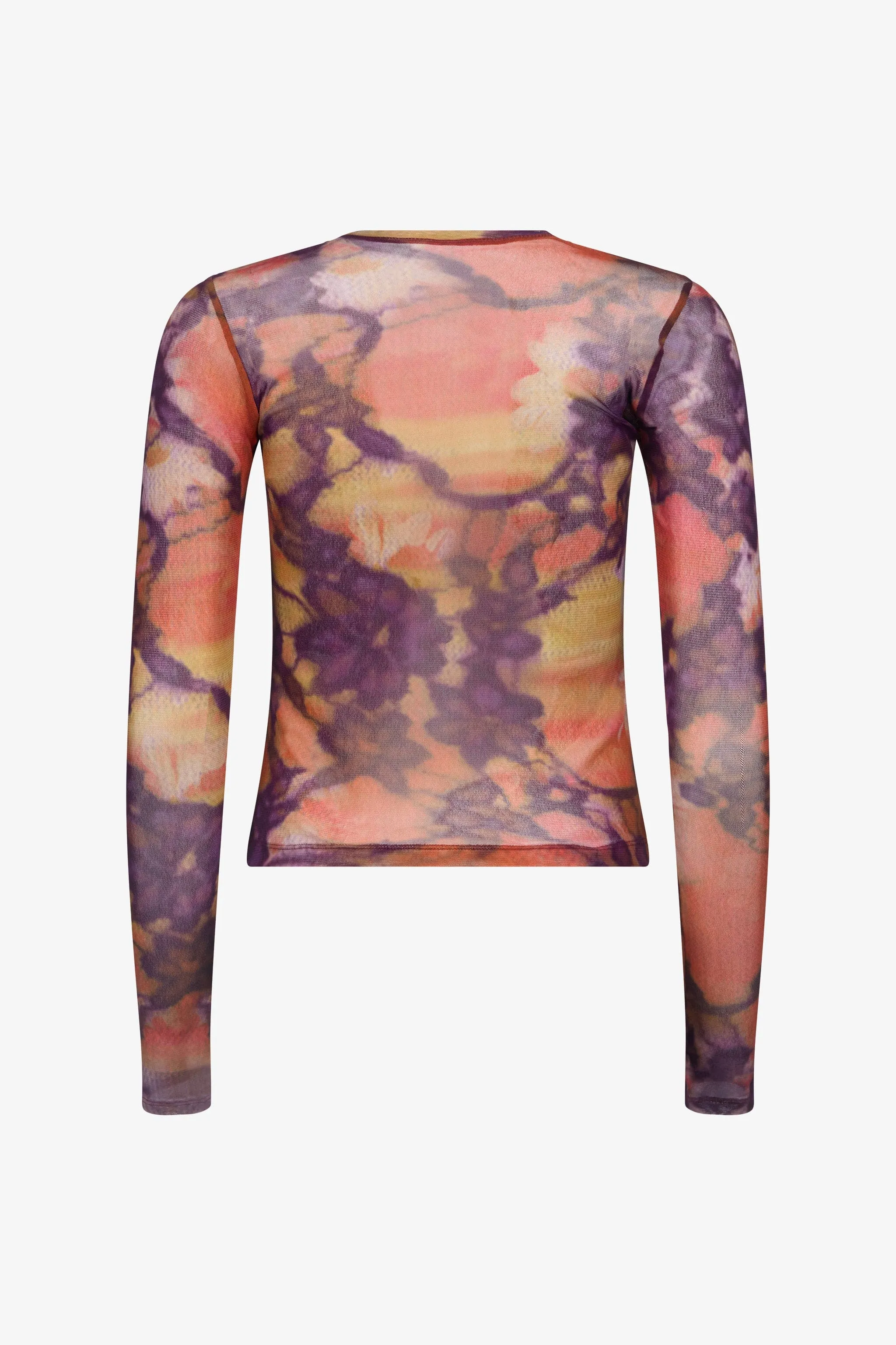 Lace Blossom Mesh Long Sleeve Top sold by PRINSCAVera product image thumbnail 2