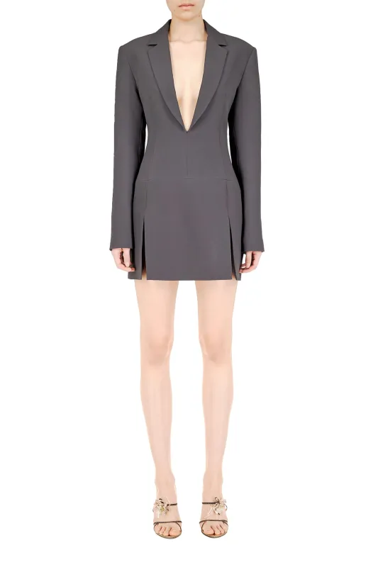Charcoal Mini Jacket Dress made by PRINSCAVera