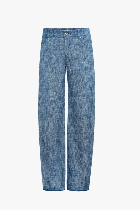 Navy Cocoon Trousers made by PRINSCAVera