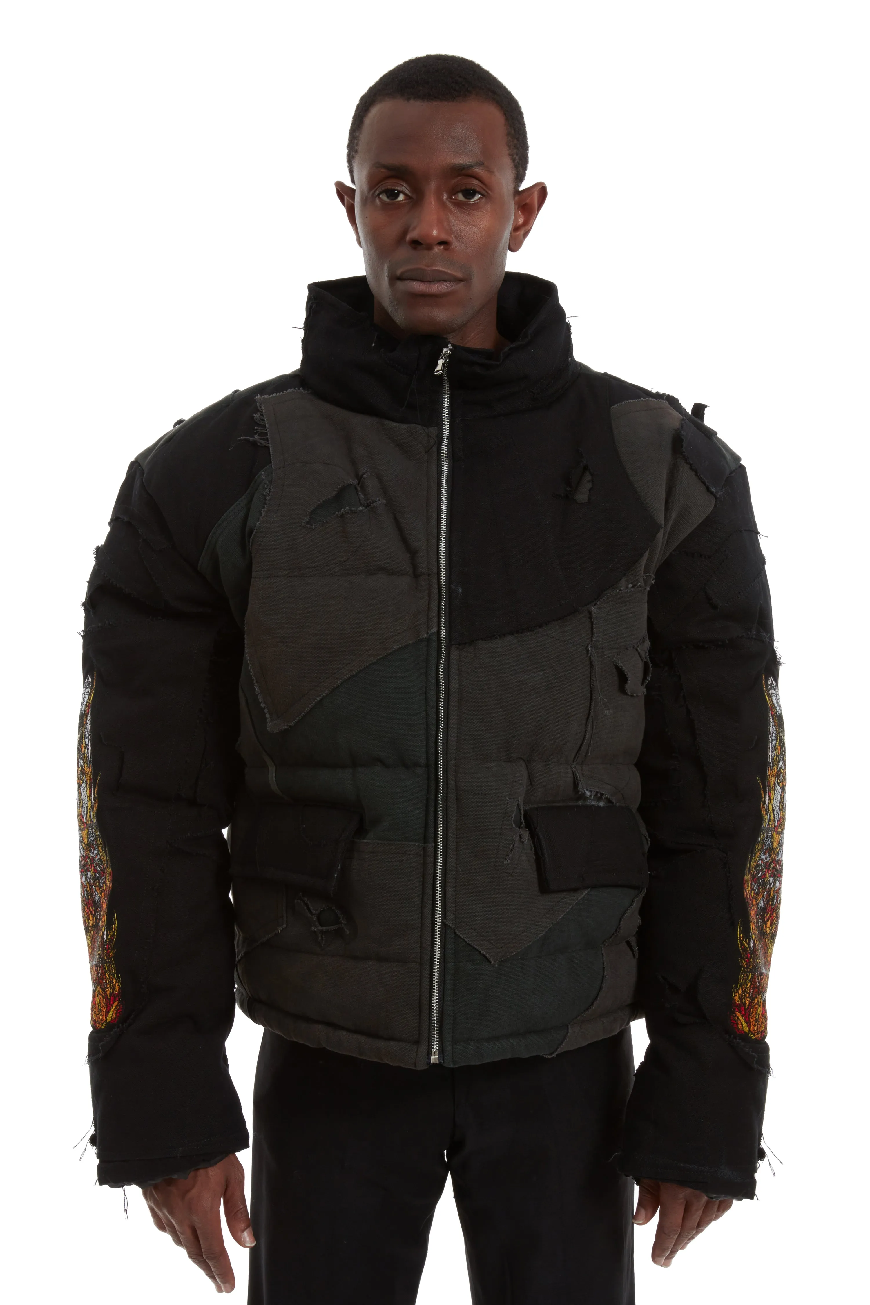 UPCYCLED PARKA COAL sold by WHO DECIDES WAR product image thumbnail 3