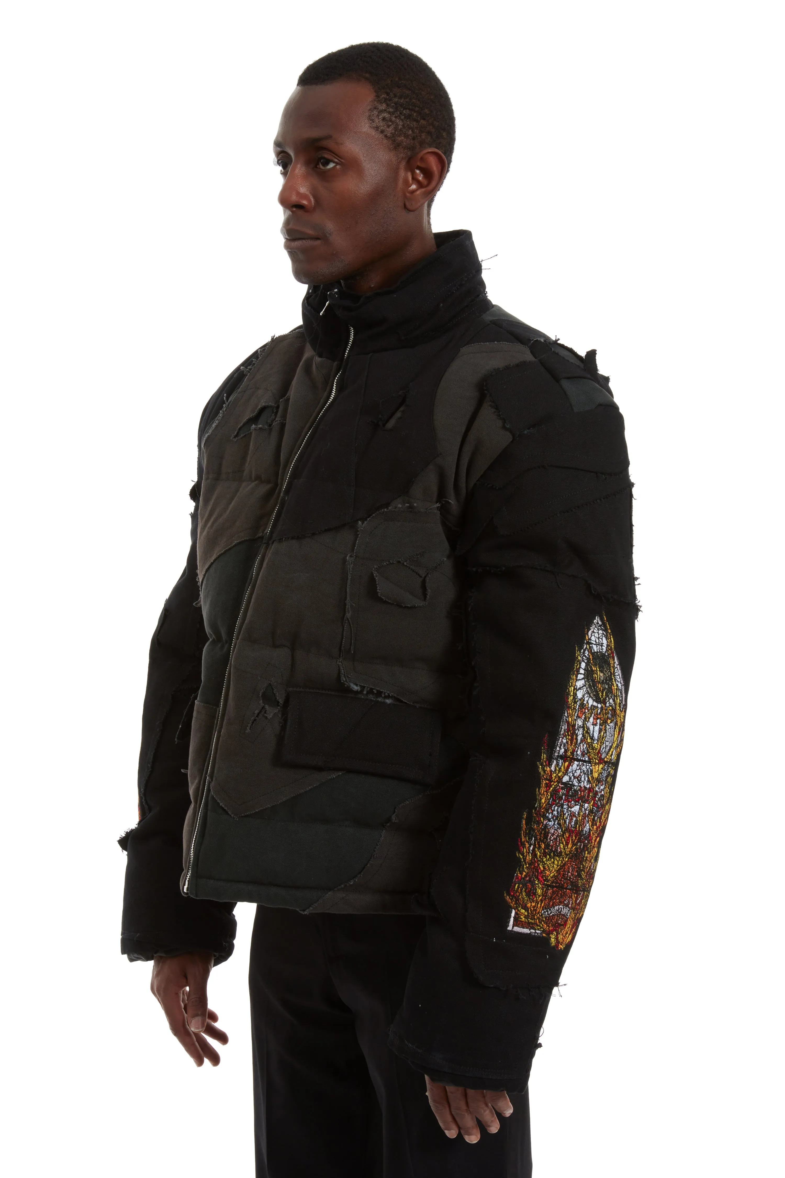 UPCYCLED PARKA COAL sold by WHO DECIDES WAR product image thumbnail 4