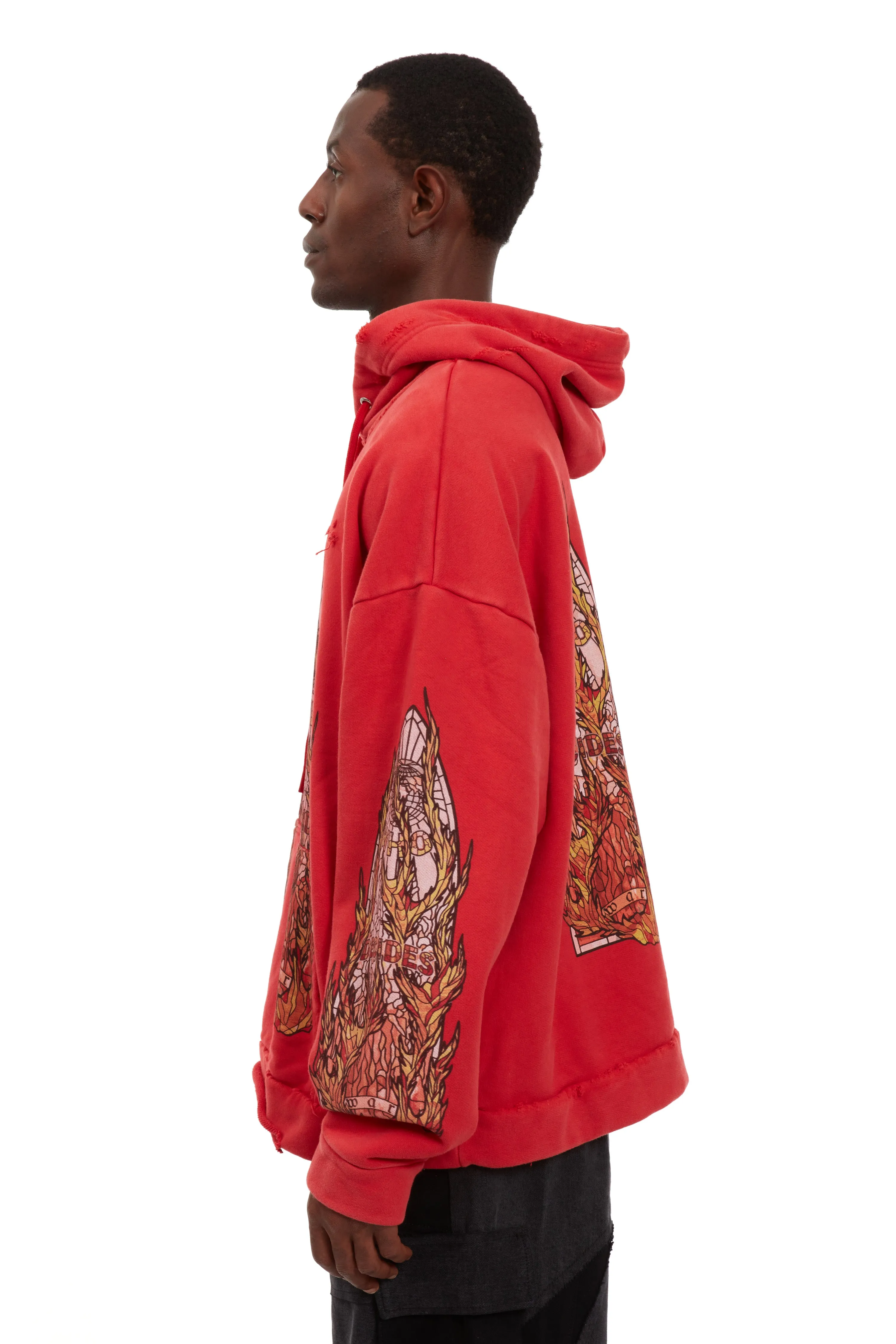 FLAME GLASS HOODED PULLOVER sold by WHO DECIDES WAR product image thumbnail 5
