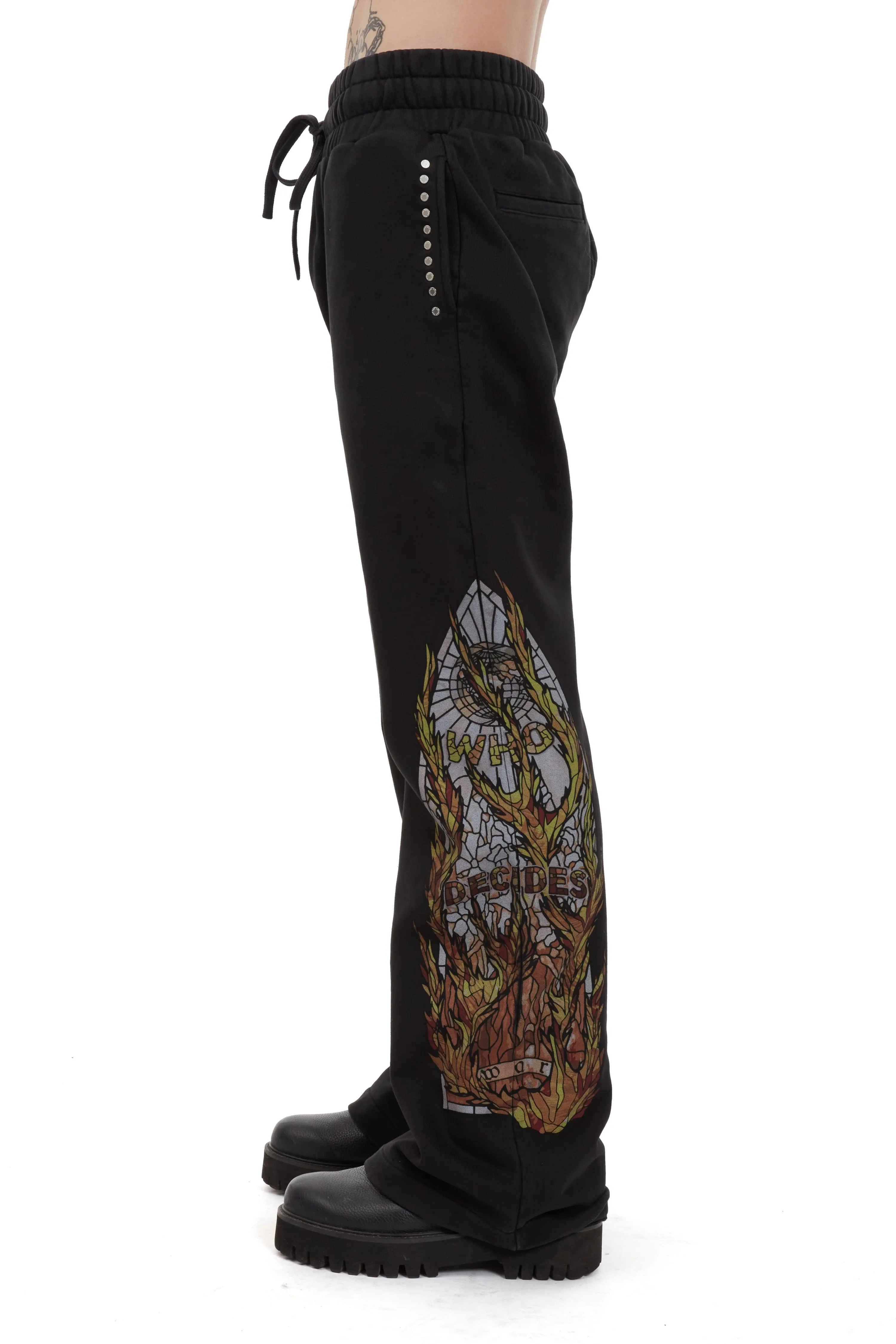 FLAME GLASS HARDWARE SWEATPANT sold by WHO DECIDES WAR product image thumbnail 5