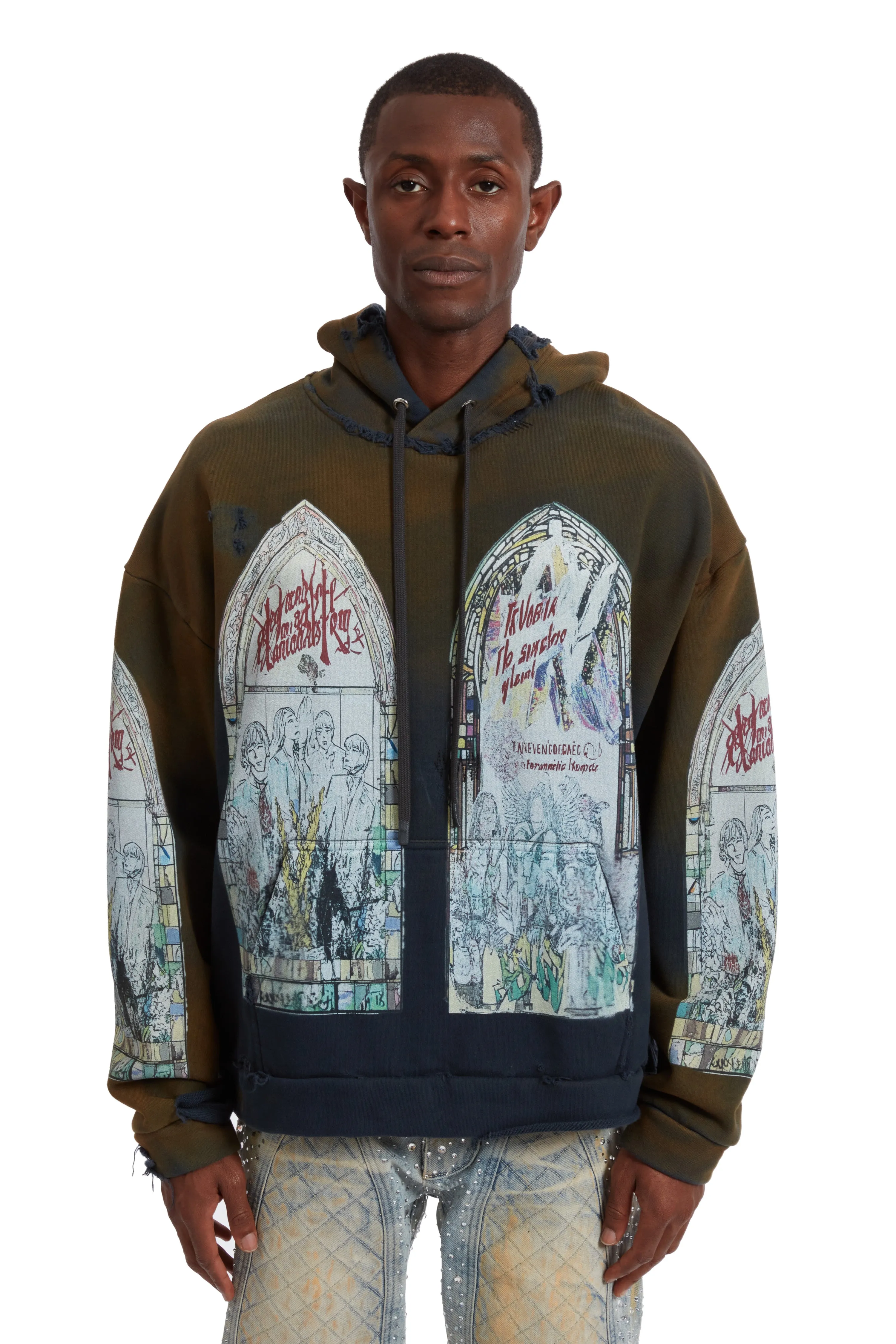 MOTLEY HOODED PULLOVER sold by WHO DECIDES WAR product image thumbnail 3